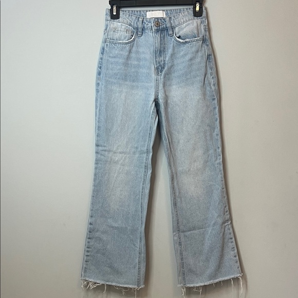 Vervet Blue Women's Light Wash Blue Straight Leg High Waisted Jeans Size 24 - Picture 1 of 6